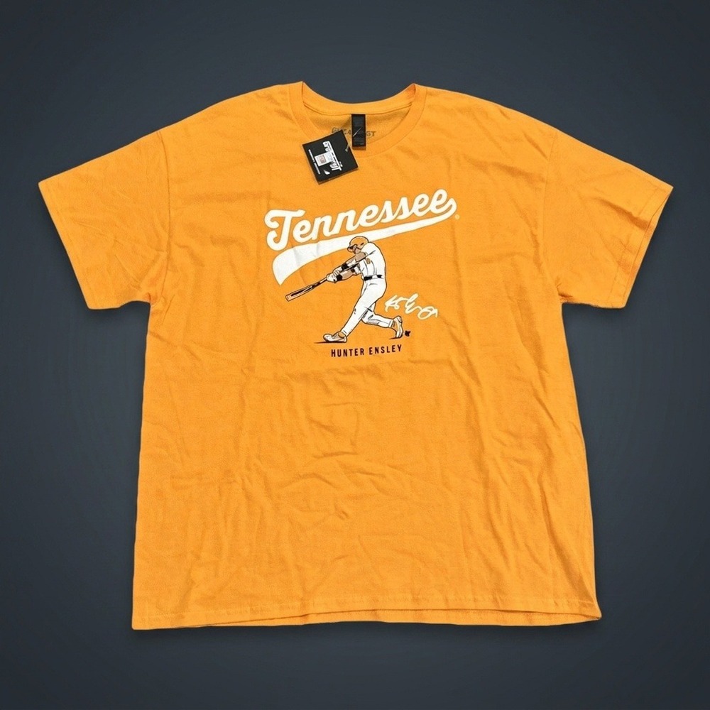 BreakingT Hunter Ensley Tennessee Volunteers Baseball T-Shirt Orange Men XL NWT